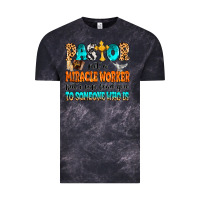 Cloud Black Pastor not a miracle worker Vintage Tee - MaliasSmallBusiness