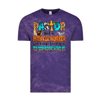 Cloud Purple Pastor not a miracle worker Vintage Tee - MaliasSmallBusiness