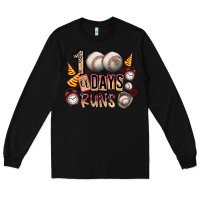 Black 100 of days runs Long Sleeve Tee - SublimationCraftShop