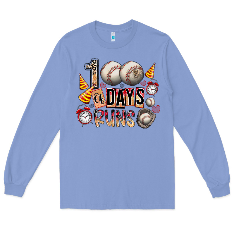 100 Of Days Runs Long Sleeve Tee by SublimationCraftShop | Teevron