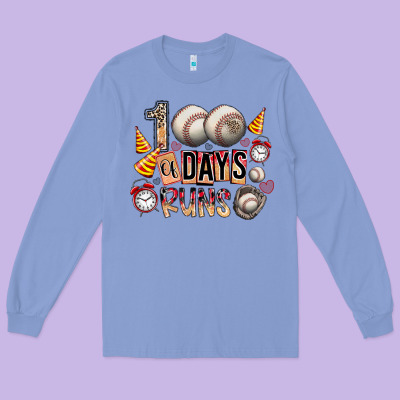 100 Of Days Runs Long Sleeve Tee Designed By Sublimationcraftshop