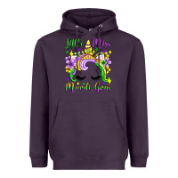Plum little miss mardi gras unicorn  olivia Heavyweight Hoodie - OliviaCreatesArt
