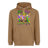 Toasted Coconut little miss mardi gras unicorn  olivia Heavyweight Hoodie - OliviaCreatesArt