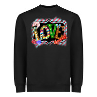 Black love frame digital valentines day Heavyweight Sweatshirt - Bettercallsaul