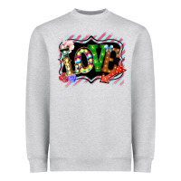 Heather Grey love frame digital valentines day Heavyweight Sweatshirt - Bettercallsaul