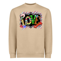 Love Frame Digital Valentines Day Heavyweight Sweatshirt | Teevron