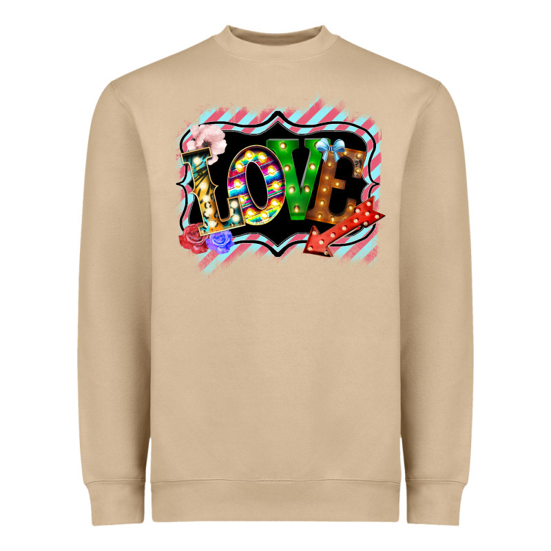 Love Frame Digital Valentines Day Heavyweight Sweatshirt by Bettercallsaul | Teevron