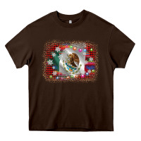 Chocolate Brown mexico flag christmas Heavy Core Tee - AdoDesignShop