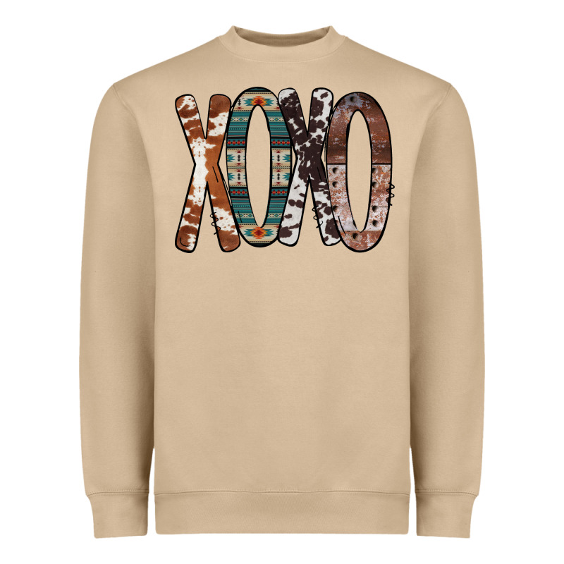 Xoxo Leopard Heart Heavyweight Sweatshirt by Bettercallsaul | Teevron