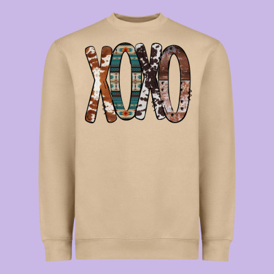 Xoxo Leopard Heart Heavyweight Sweatshirt Designed By Bettercallsaul