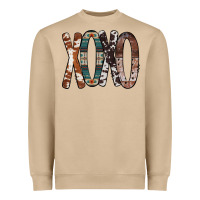 Mushroom Xoxo Leopard Heart Heavyweight Sweatshirt - Bettercallsaul