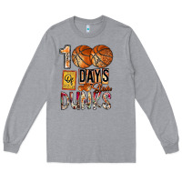 Heather Grey 100 of days slam dunks Long Sleeve Tee - SublimationCraftShop