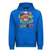 Cobalt Hello Summer Urban Hoodie - CowhideDigitalArt