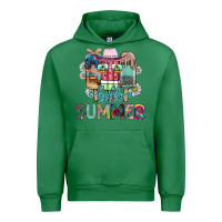 Emerald Hello Summer Urban Hoodie - CowhideDigitalArt