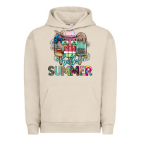 Pigment French Oak Hello Summer Urban Hoodie - CowhideDigitalArt