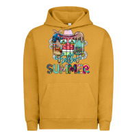 Pigment Peanut Butter Hello Summer Urban Hoodie - CowhideDigitalArt