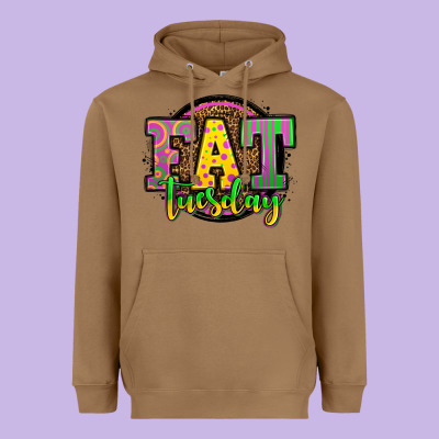 Mardi Gras Fat Tuesday Heavyweight Hoodie Designed By Oliviacreatesart