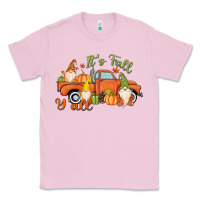 Bubblegum Pink It's Fall Y'all Gnome Classic Tee - MaliasSmallBusiness