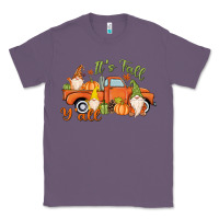 Lavender It's Fall Y'all Gnome Classic Tee - MaliasSmallBusiness