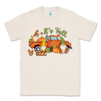 Natural It's Fall Y'all Gnome Classic Tee - MaliasSmallBusiness