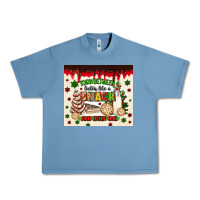 Pebble Blue torn between lookin like a snack and eatin one Urban Heavy Tee - MaliasSmallBusiness