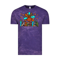 Cloud Purple thankful turkey Vintage Tee - JahusDesignShop