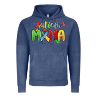 Vintage Denim autism mama Vintage Hoodie - MaliasSmallBusiness