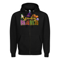 Black spooky mama Zipper Hoodie - CowGirlArtShop