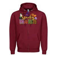 Burgundy spooky mama Zipper Hoodie - CowGirlArtShop