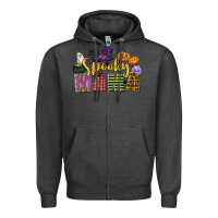 Charcoal Heather spooky mama Zipper Hoodie - CowGirlArtShop