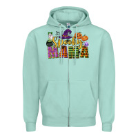 Seafoam spooky mama Zipper Hoodie - CowGirlArtShop