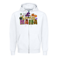 White spooky mama Zipper Hoodie - CowGirlArtShop