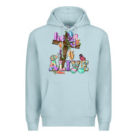 Blue Mist He is alive Easter Day Premium Hoodie - CowGirlArtShop