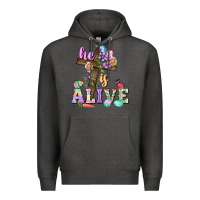 Charcoal Heather He is alive Easter Day Premium Hoodie - CowGirlArtShop