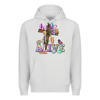 Dove Grey He is alive Easter Day Premium Hoodie - CowGirlArtShop
