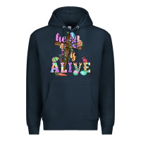 Navy He is alive Easter Day Premium Hoodie - CowGirlArtShop