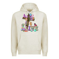 Oatmeal Heather He is alive Easter Day Premium Hoodie - CowGirlArtShop