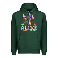 Sports Green He is alive Easter Day Premium Hoodie - CowGirlArtShop