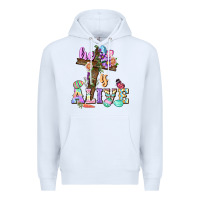 White He is alive Easter Day Premium Hoodie - CowGirlArtShop