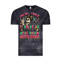 Cloud Black some days i rock it some days it rocks me Vintage Tee - MaliasSmallBusiness