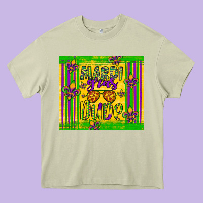 Mardi Gras Dude Heavy Core Tee Designed By Artiststas