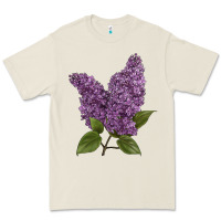 Bone Purple Lilac Flower Illustrations Premium Tee - LillyAllenDesigns