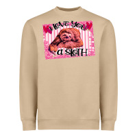 Valentine Sloth Heavyweight Sweatshirt | Teevron
