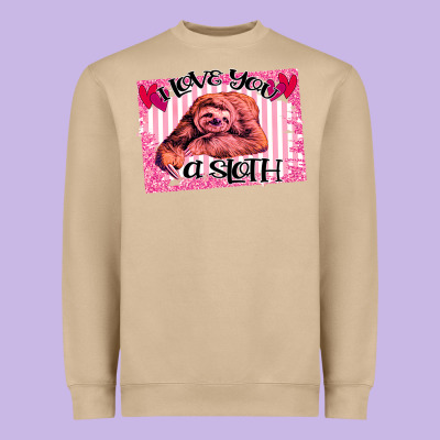 Valentine Sloth Heavyweight Sweatshirt Designed By Bettercallsaul