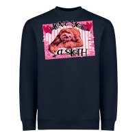 Navy Valentine Sloth Heavyweight Sweatshirt - Bettercallsaul