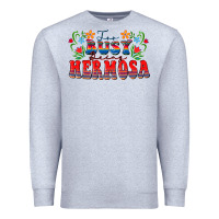 Heather Grey Too busy being hermosa Premium Sweatshirt - FaDigitalArtStudio