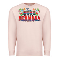Pale Pink Too busy being hermosa Premium Sweatshirt - FaDigitalArtStudio