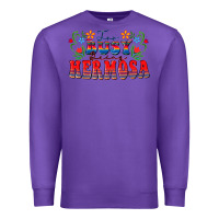 Purple Too busy being hermosa Premium Sweatshirt - FaDigitalArtStudio