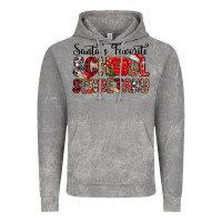 Cloud Rock santa s favorite coffee school secretary Vintage Hoodie - MaliasSmallBusiness
