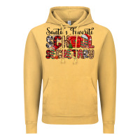 Vintage Mustard santa s favorite coffee school secretary Vintage Hoodie - MaliasSmallBusiness